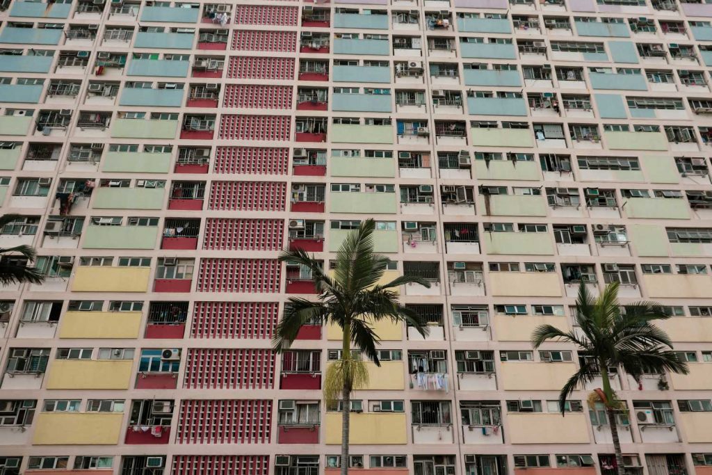 Low Angle View Apartment Building